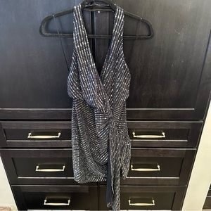 ASTR Halter Neck Disco Dress